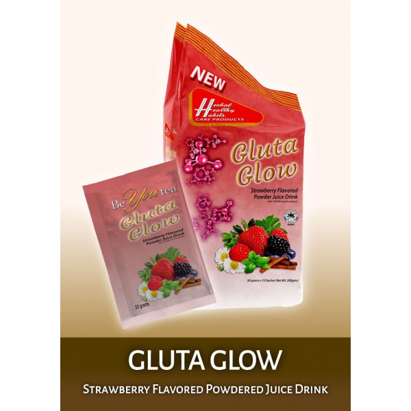 Gluta Glow Strawberry Flavored Powdered Juice Drink         