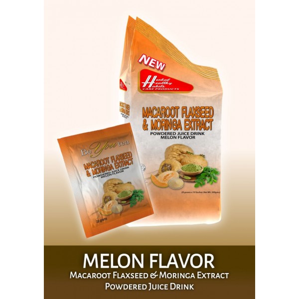 Macaroot Flaxseed & Moringa Extract Powdered Juice Drink...