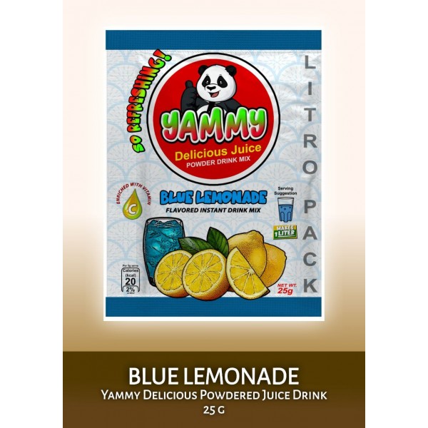 YAMMY DELICIOUS BLUE LEMONADE  FLAVOR 25g                   