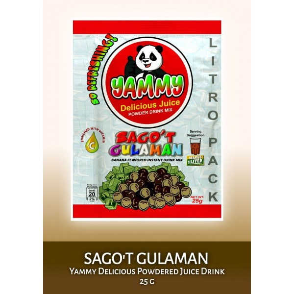 YAMMY DELICIOUS SAGO'T GULAMAN  FLAVOR 25g                  