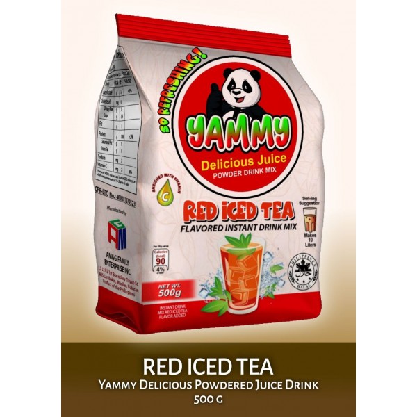 YAMMY DELICIOUS RED ICED TEA FLAVOR 500g                    