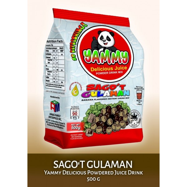 YAMMY DELICIOUS SAGO'T GULAMAN  FLAVOR 500g                 
